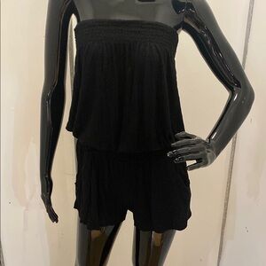 Raviya Black Strapless Jumpsuit